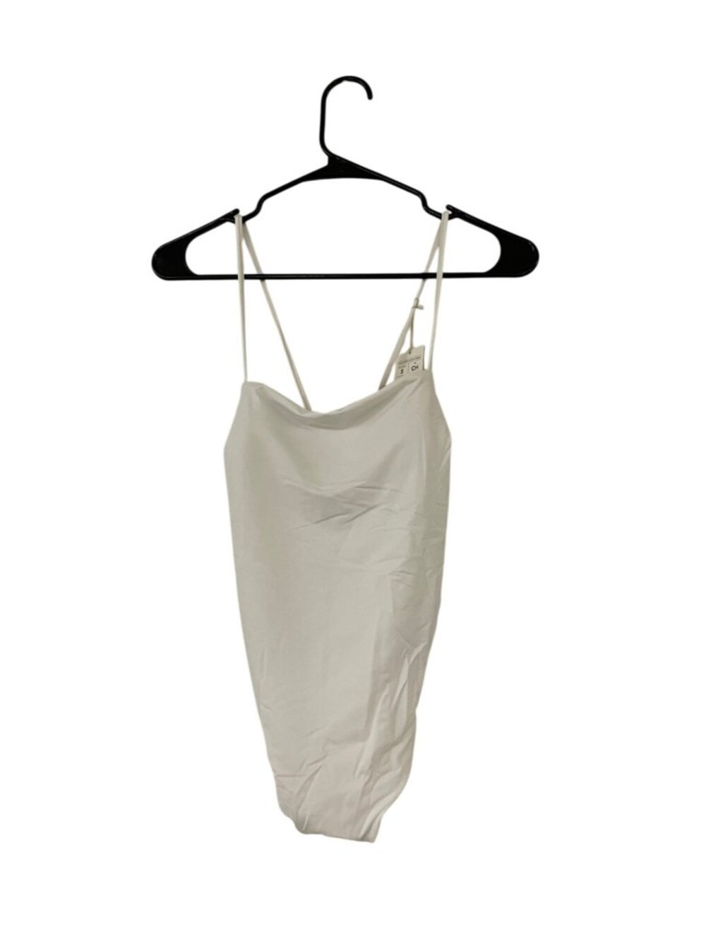 Oysho Womens One-Piece Swimsuit Small White Crisscross Straps 0747/910 NWT